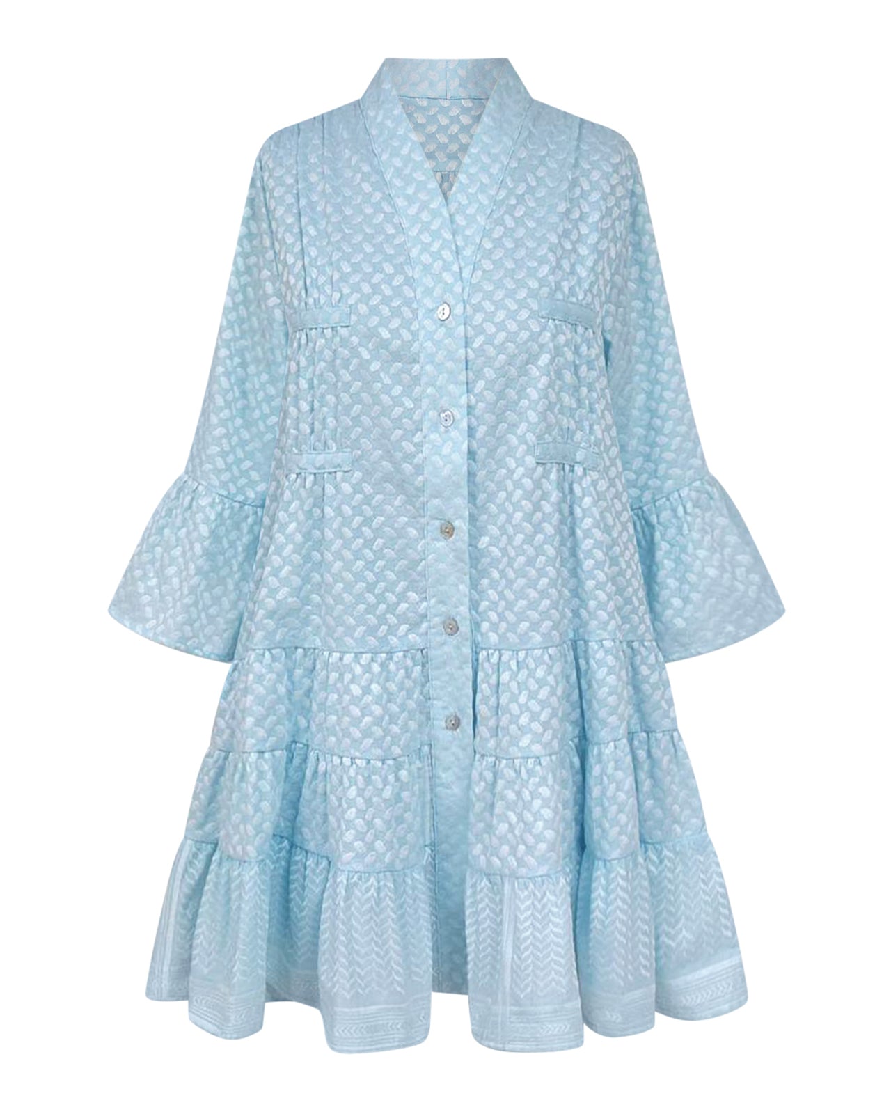 Keffiyeh Dolls Dress Aqua | Palestinian Cotton Dress UK