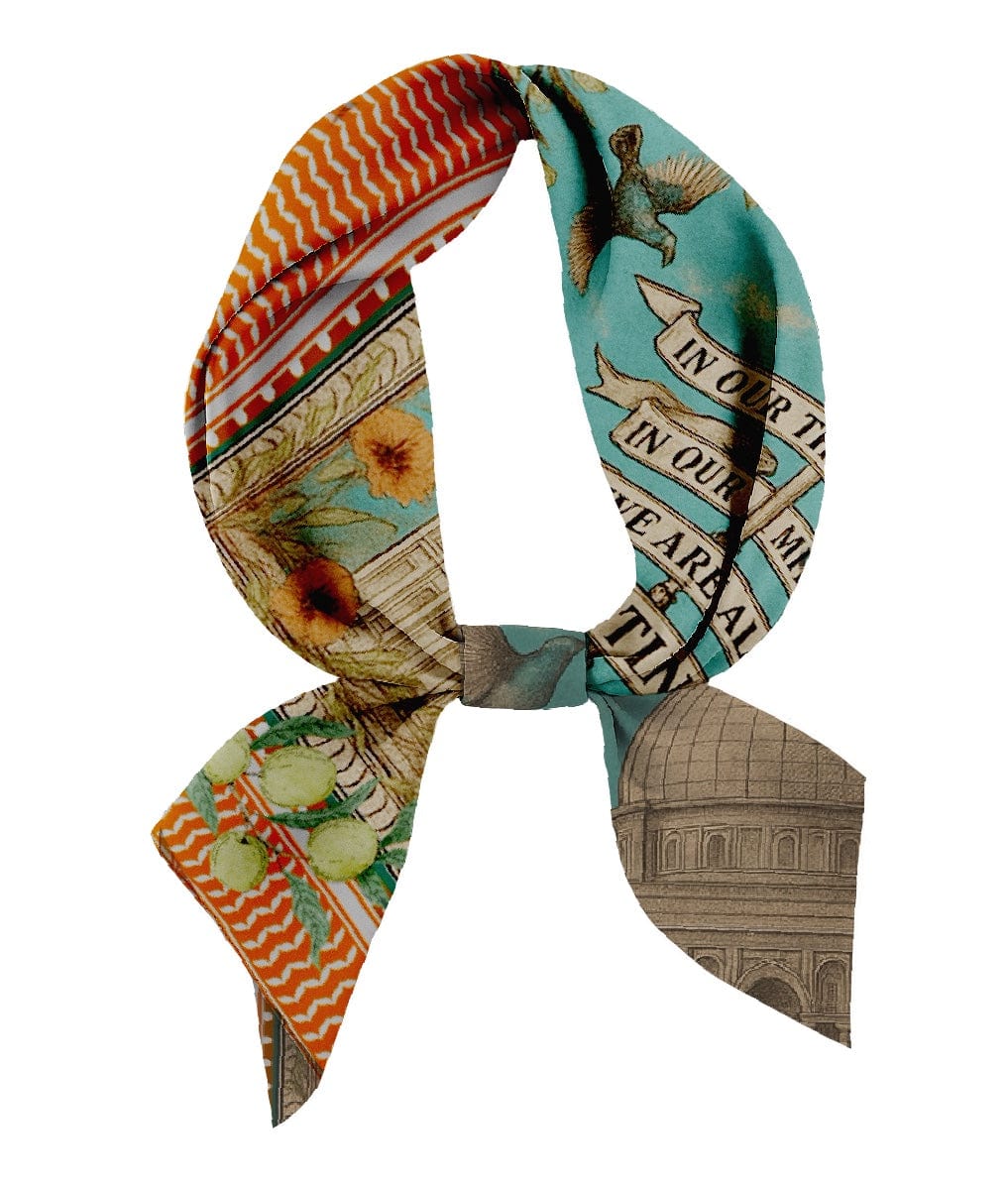 In our millions mini silk scarf