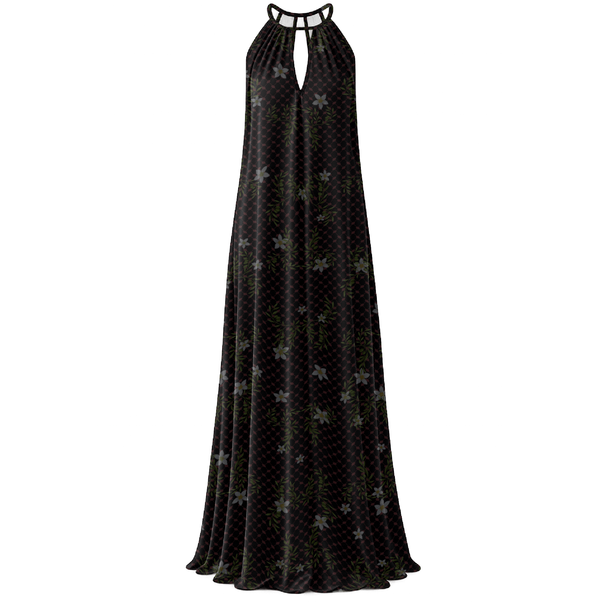 ANZ Keffiyeh Halter Dress