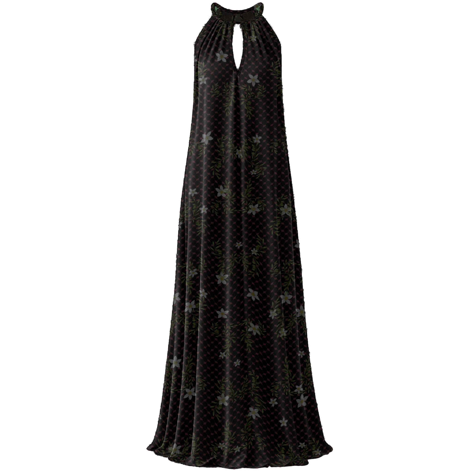 ANZ Keffiyeh Halter Dress