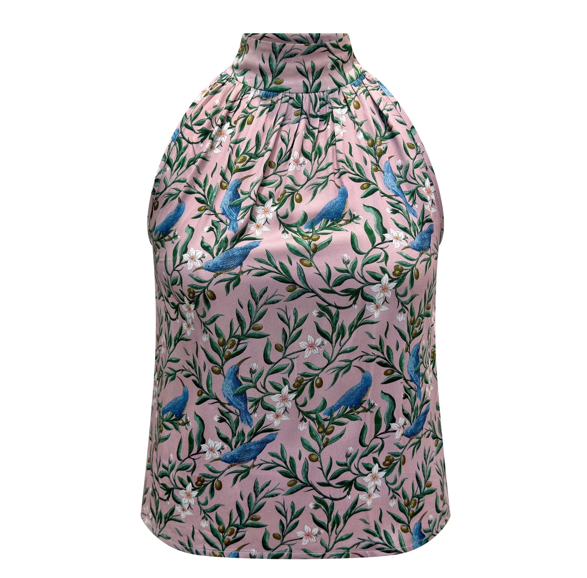 Sunbird & Olive Halter Top / Pink