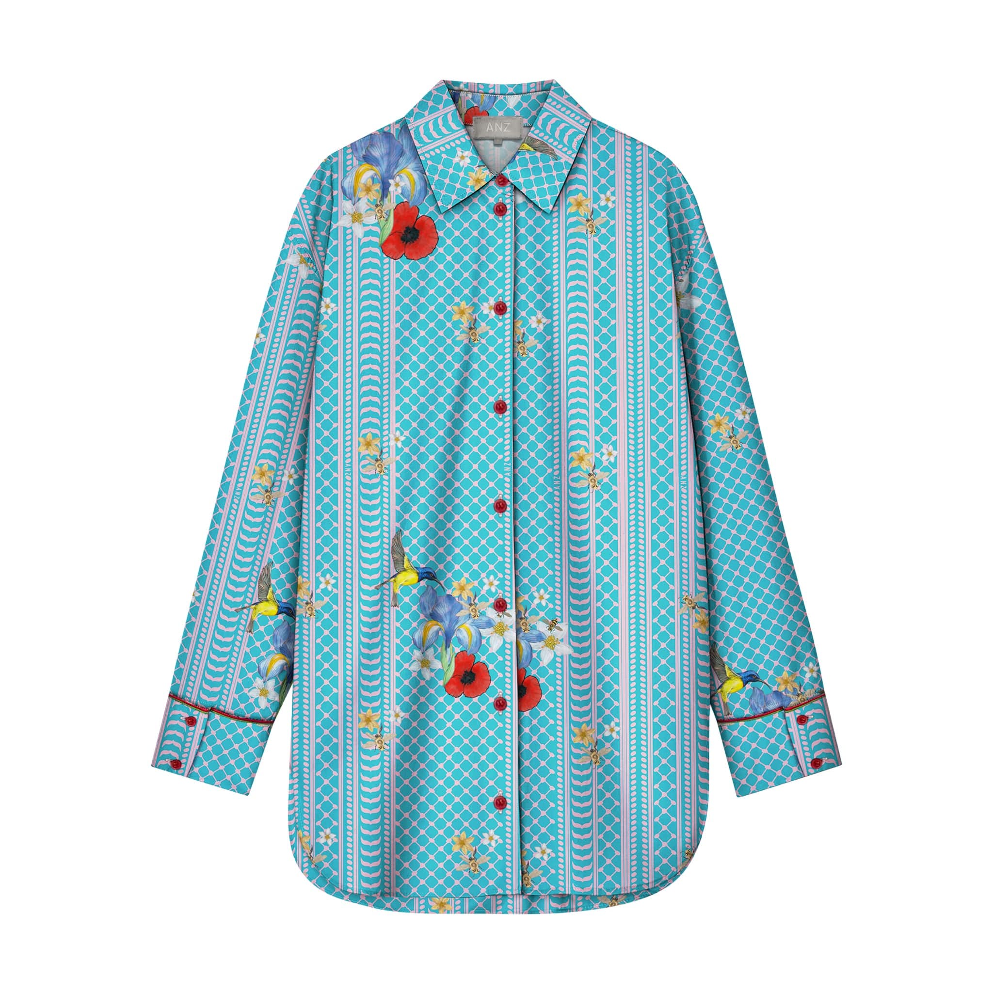 I LOVE YOU ๐ LONG LENGTH SHIRT BLUE