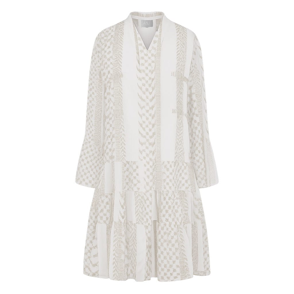 KEFFIYEH DOLLS DRESS / CREAM