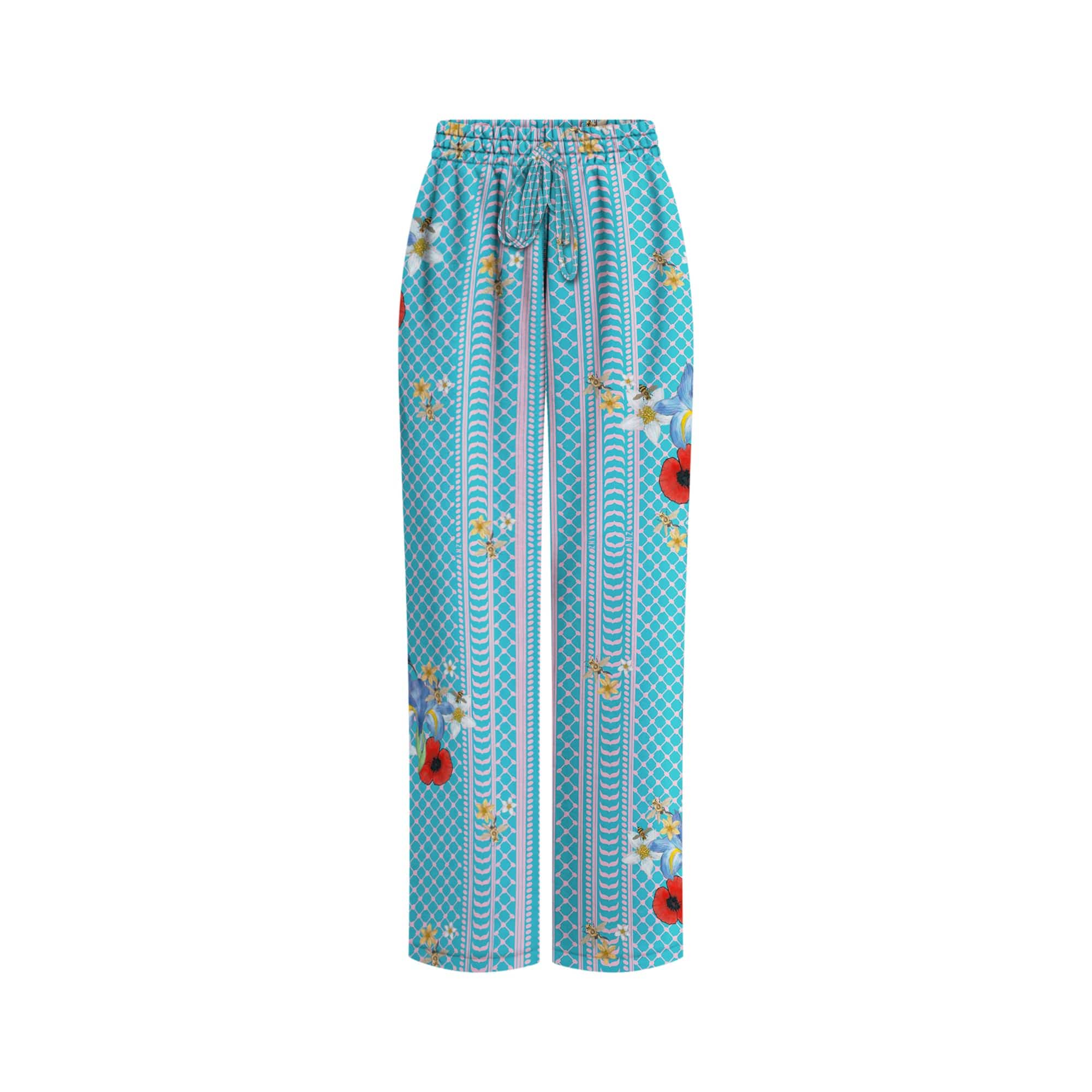 I LOVE YOU ๐ FLARED PANTS BLUE