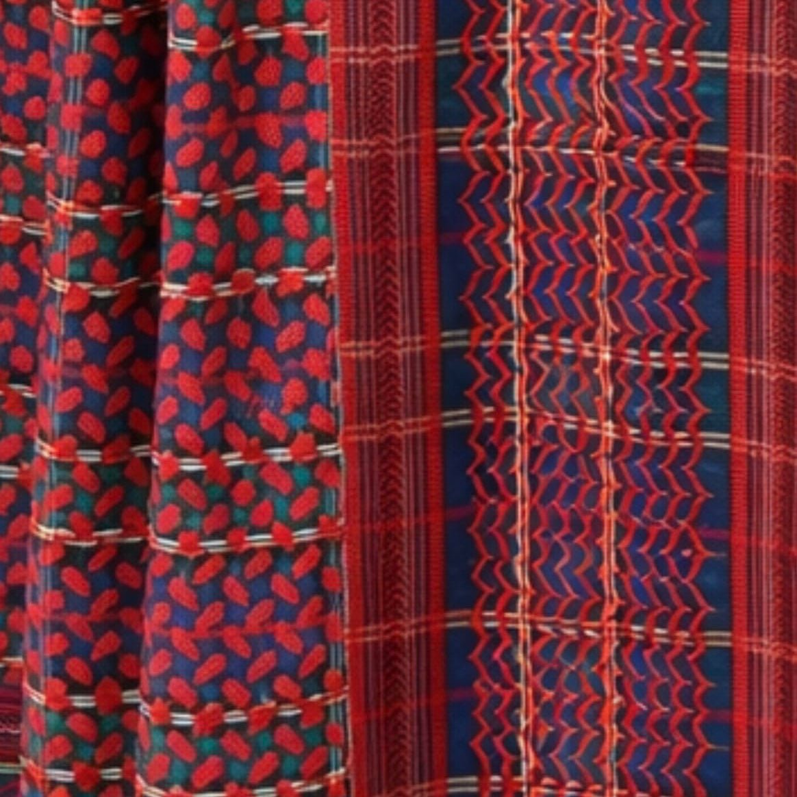 Keffiyeh Embroidered Tartan Mini skirt - ANZ