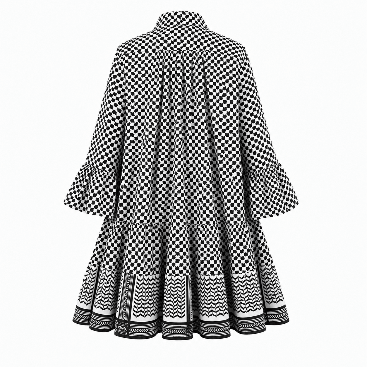 KEFFIYEH DOLLS DRESS / BW / PRE ORDER 15/07/26 - ANZ