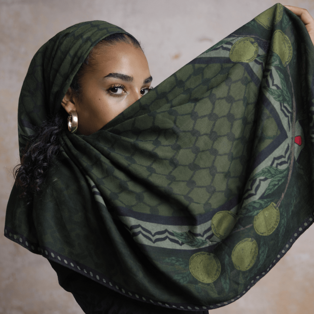 Farah Cashmere Shawl 🫒