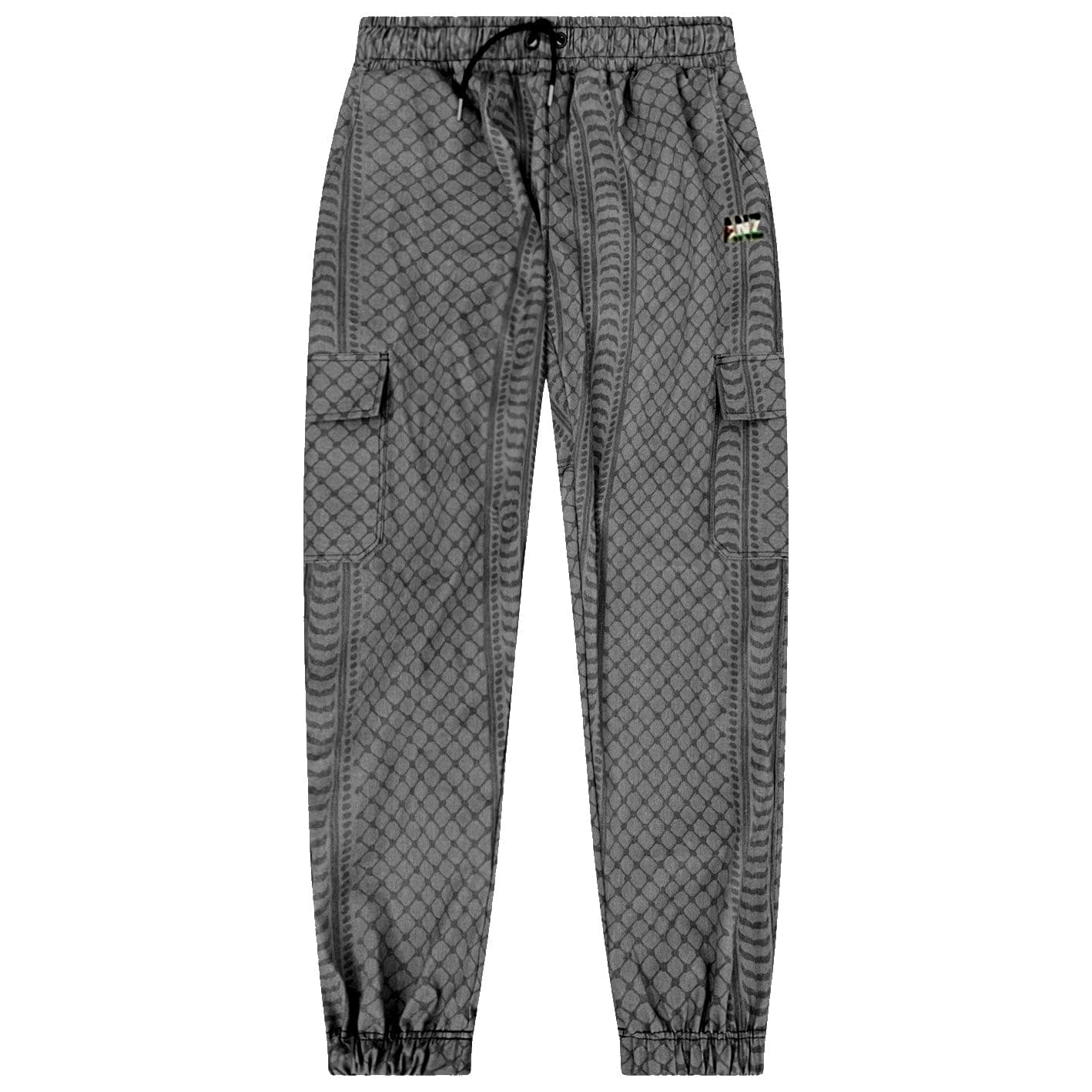 ANZ KEFFIYEH CARGOS / CHARCOAL KEFFIYEH