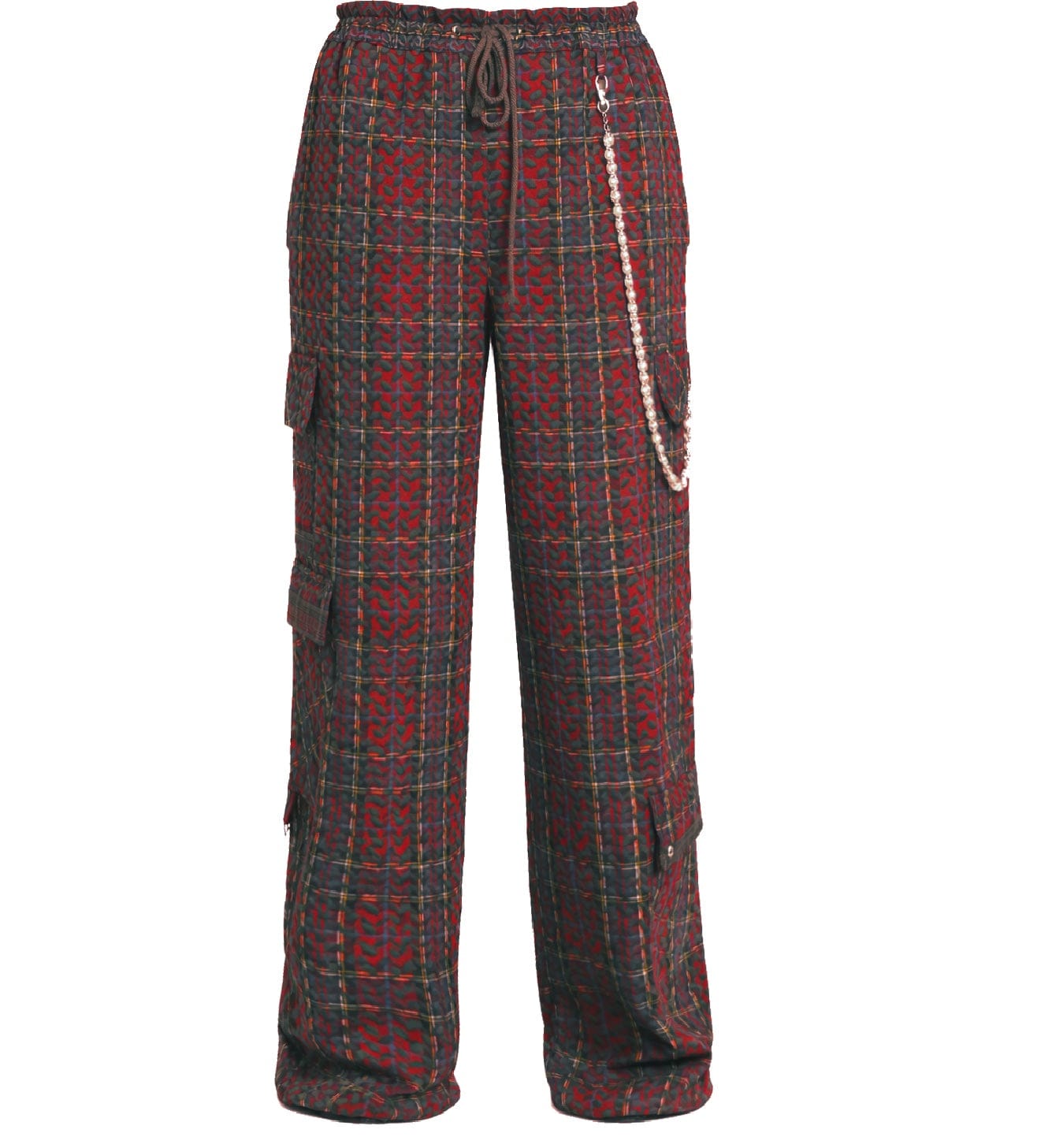 Keffiyeh Embroidered Unisex Cargo Trousers