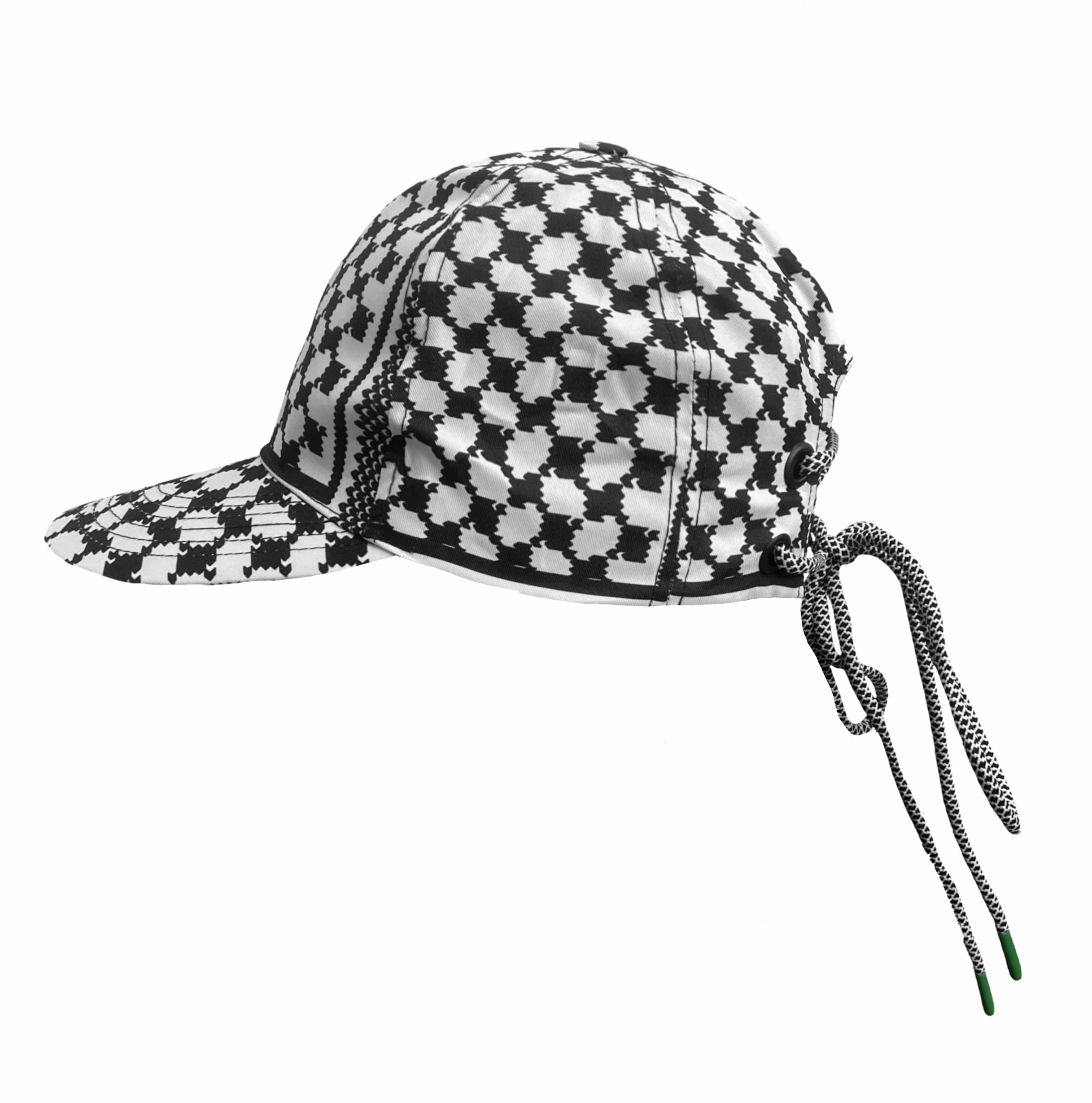 Keffiyeh Lace tie back cap