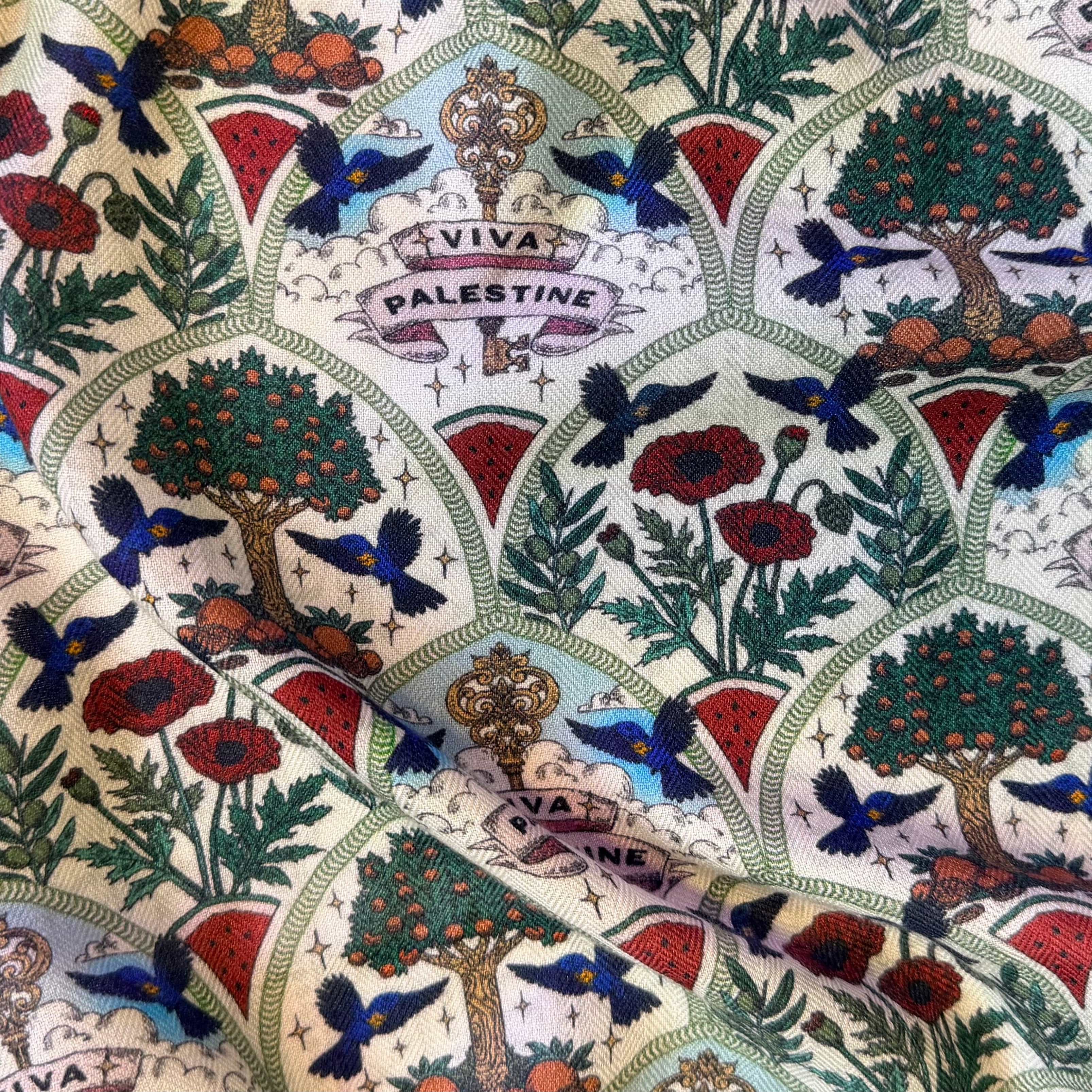 VIVA PALESTINA Cashmere Shawl 🍉