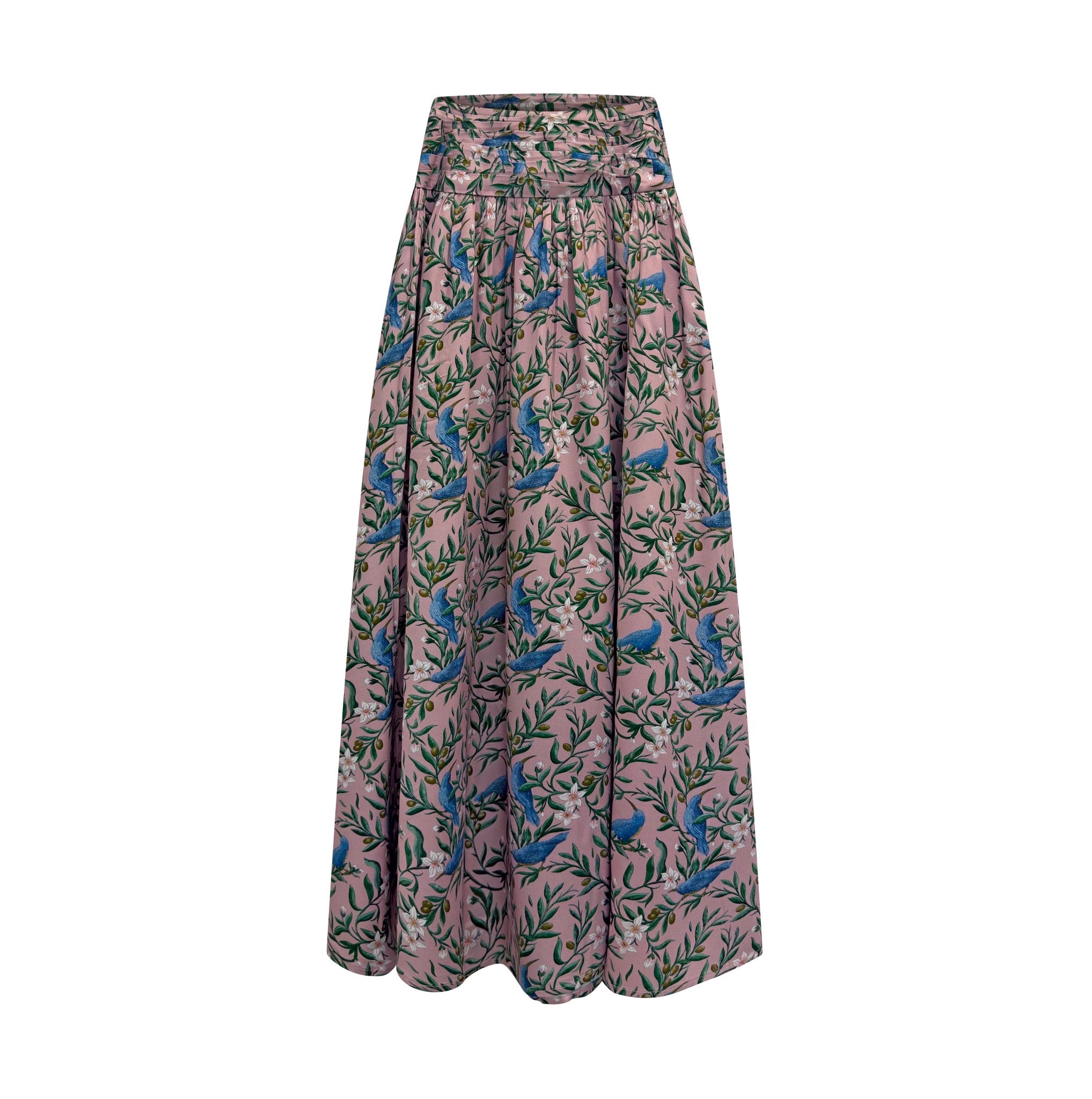 Sunbird & Olive Fluid Skirt / Pink