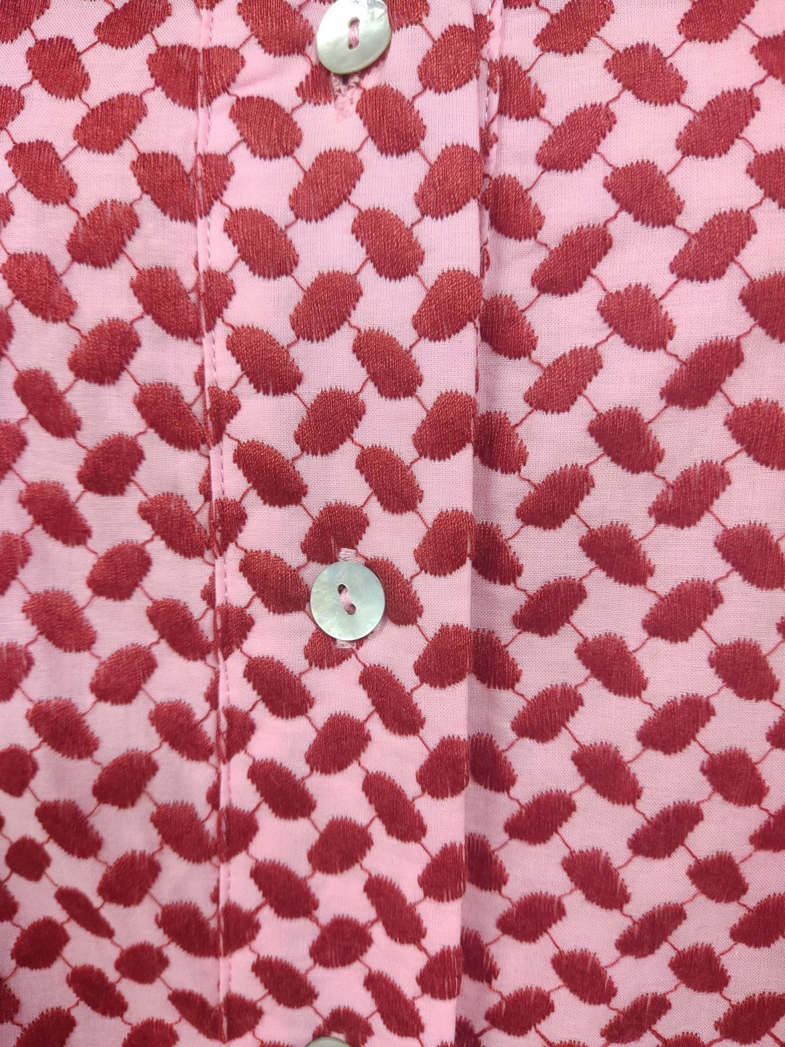 KEFFIYEH DOLLS DRESS / Pink with Poppy red - ANZ