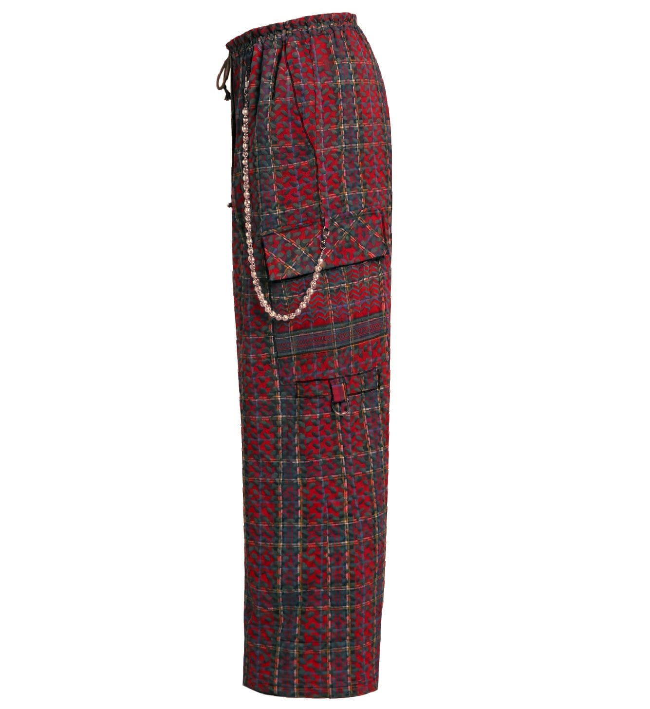 Keffiyeh Embroidered Unisex Cargo Trousers