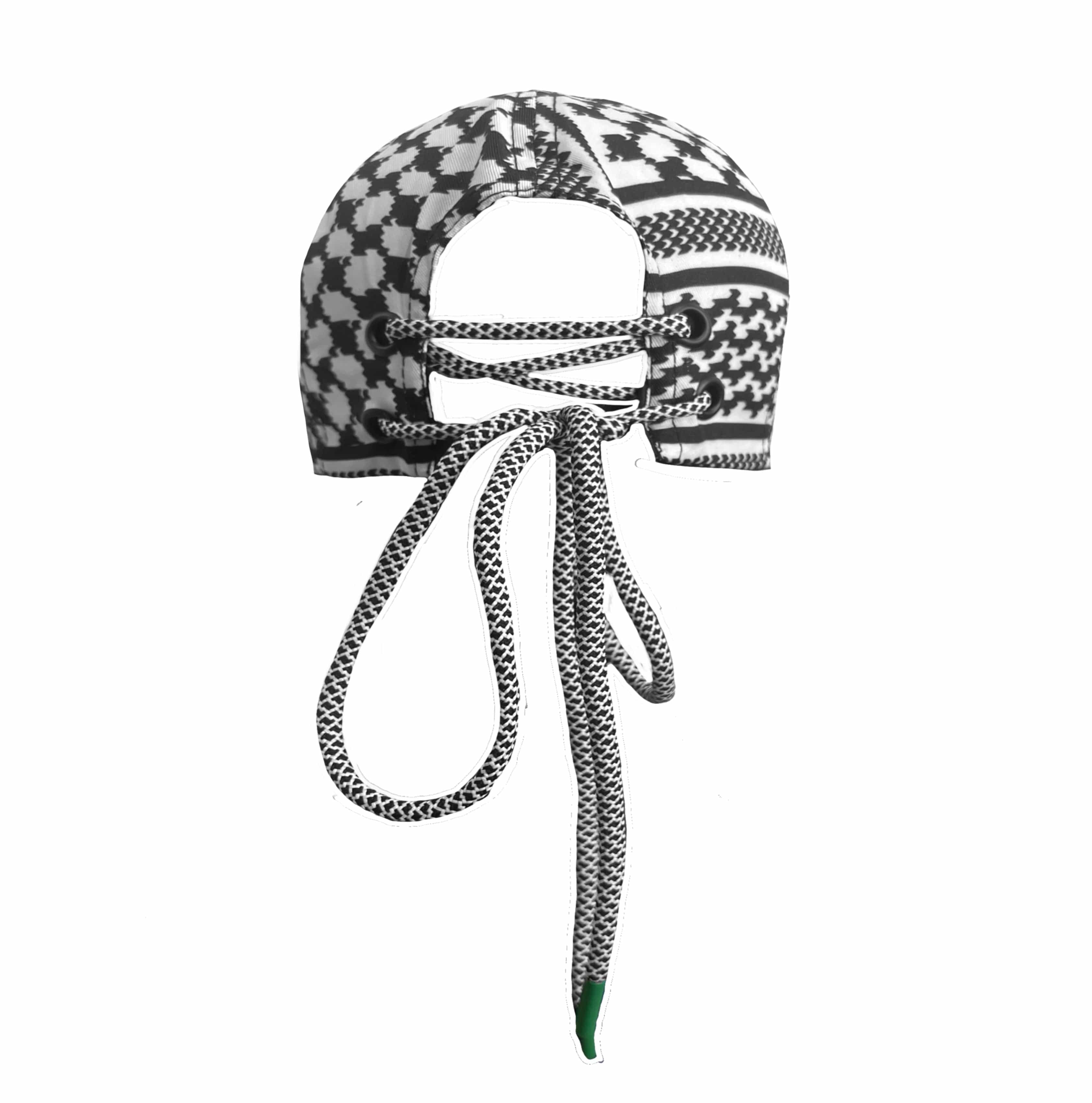 Keffiyeh Lace tie back cap