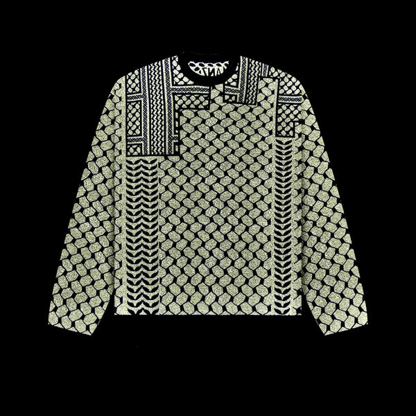 REFELCTIVE 3M KEFFIYEH SWEATER / PREORDER 25/10/24