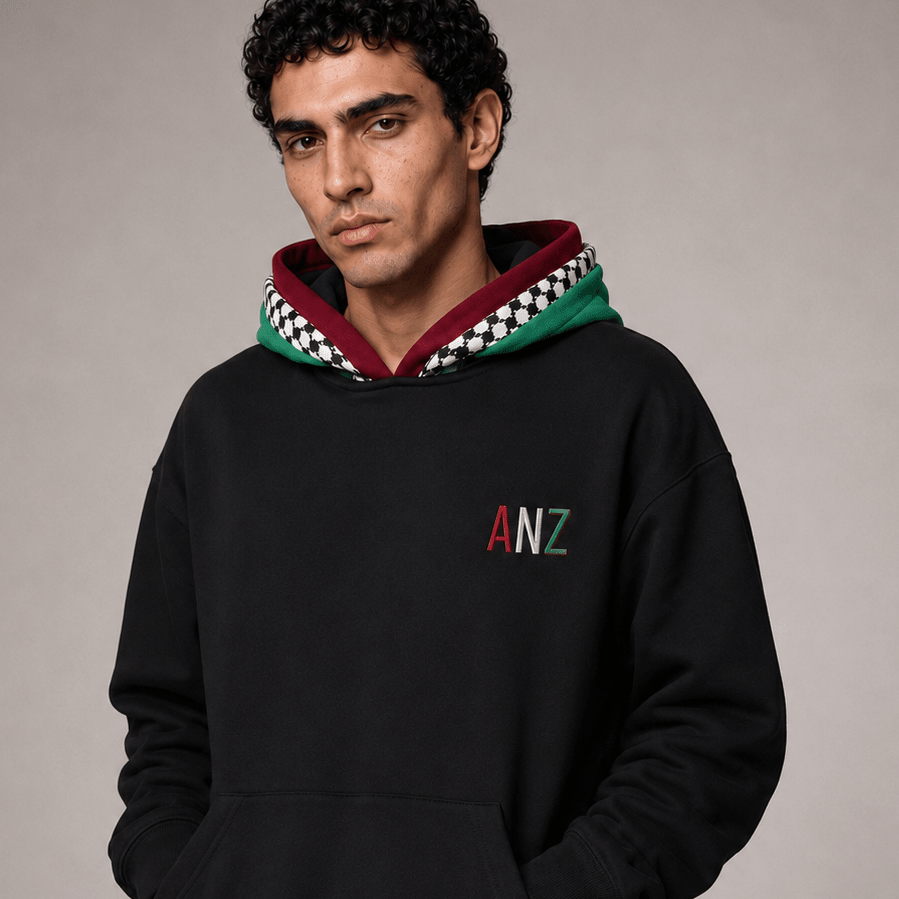 3 HOOD HOODIE FLAG RED WHITE GREEN