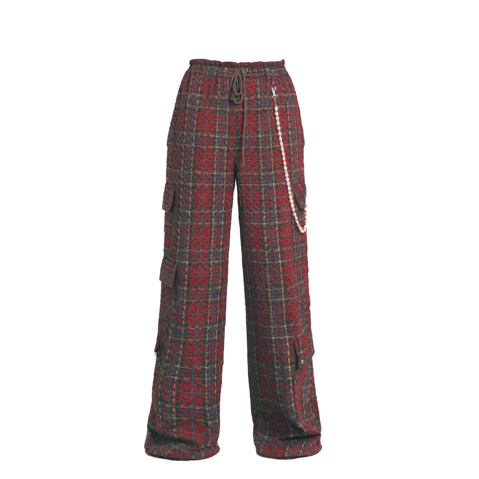 Keffiyeh Embroidered Unisex Cargo Trousers / RESTOCK PRE ORDER 30/02/26