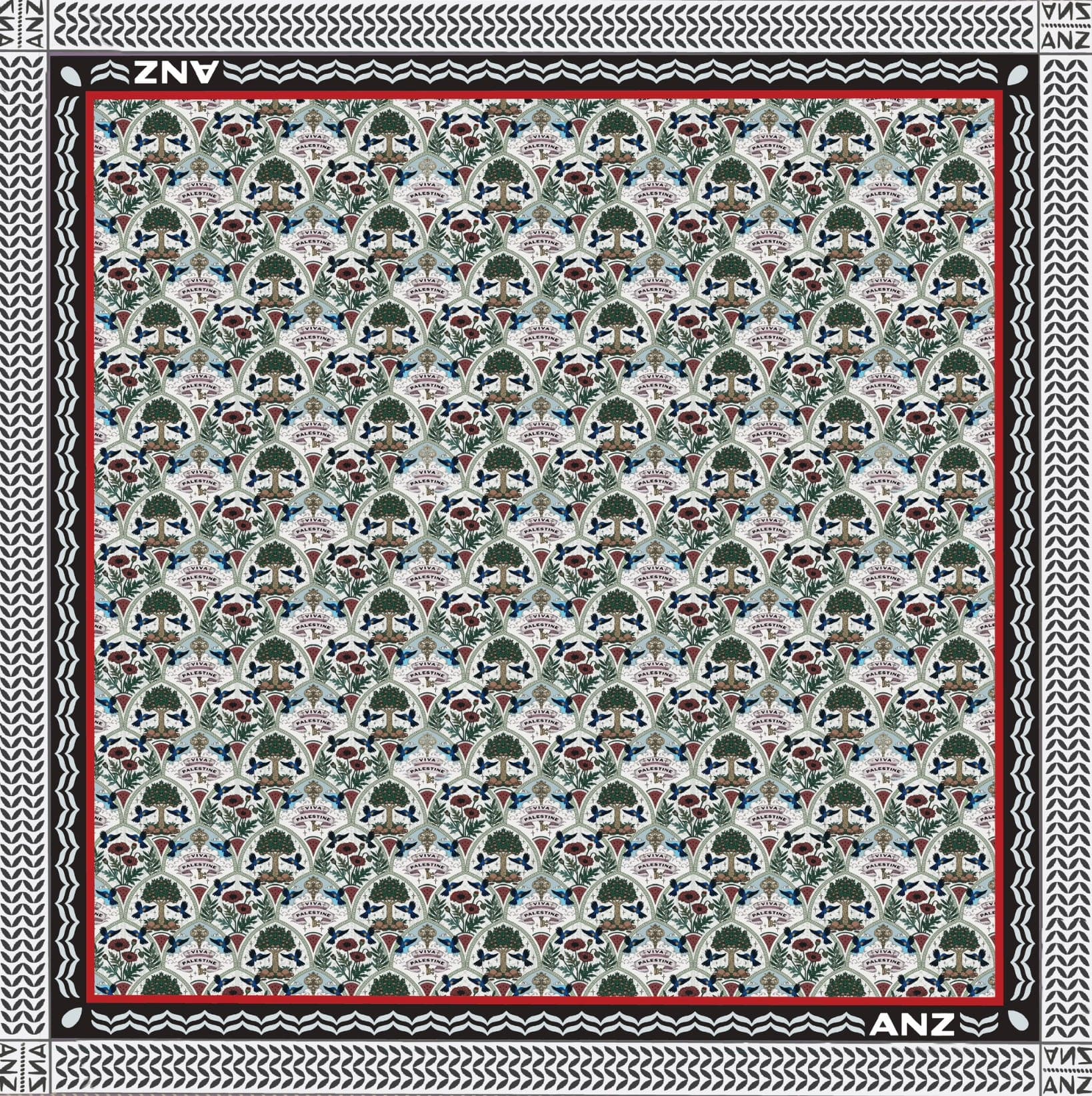 VIVA PALESTINA Cashmere Shawl 🍉