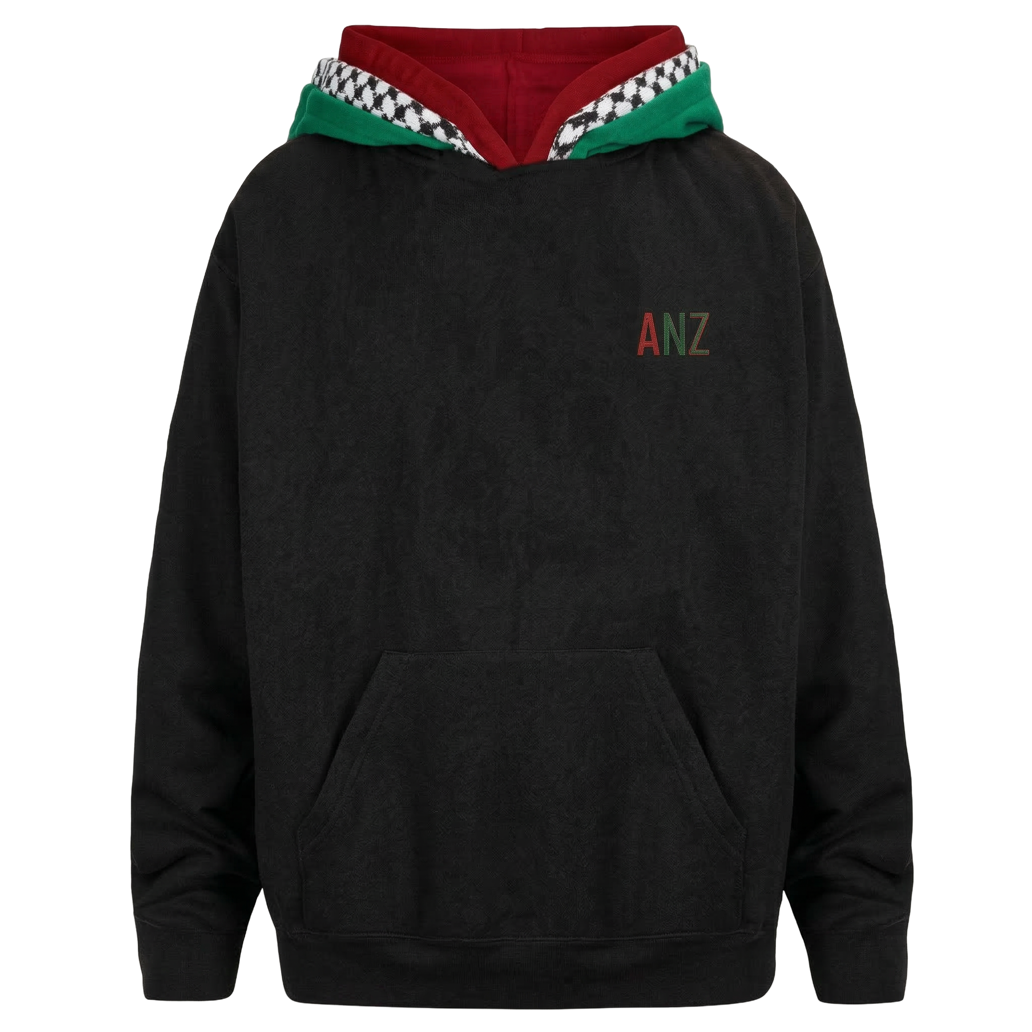 3 HOOD HOODIE FLAG RED WHITE GREEN