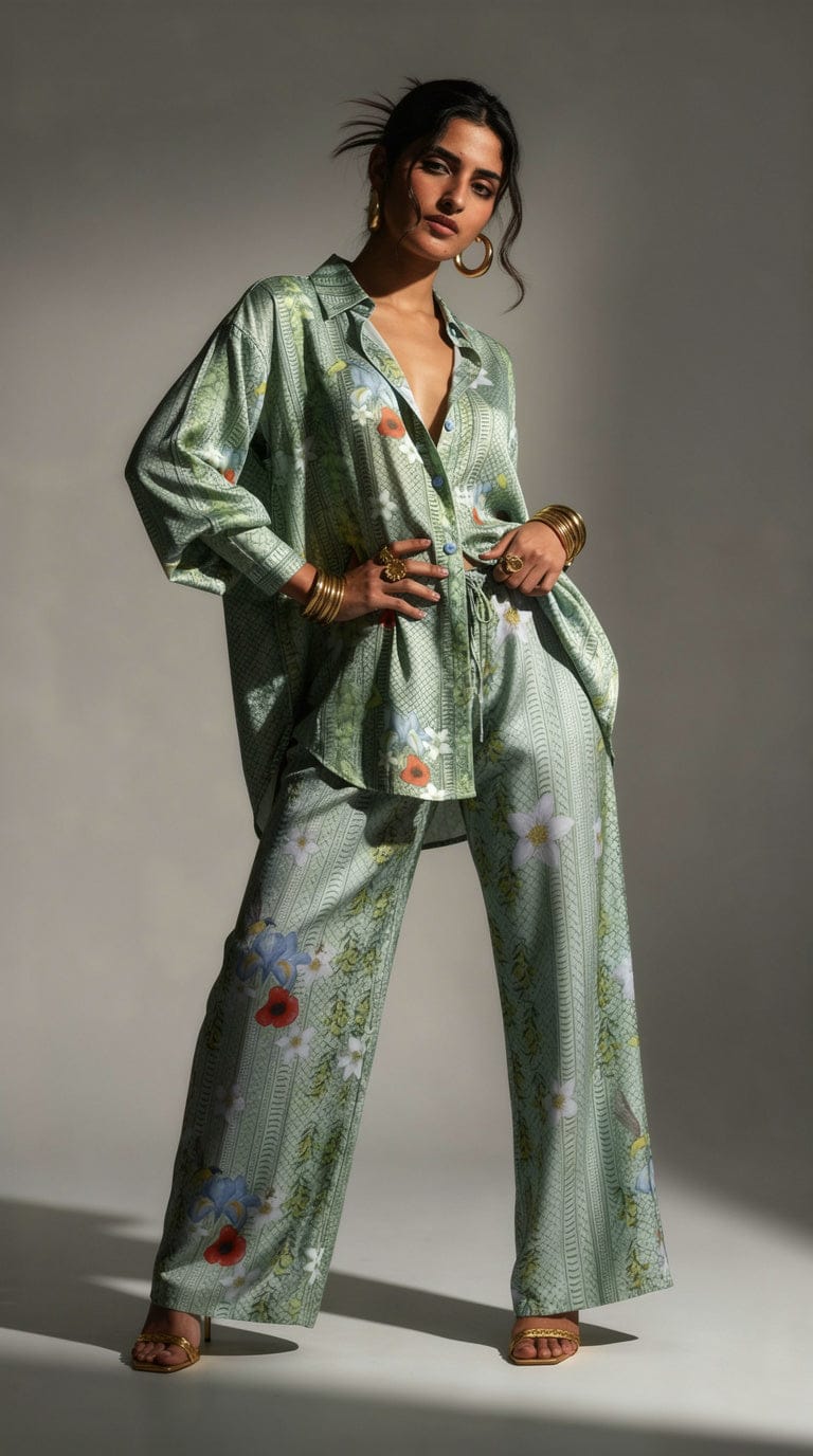 I LOVE YOU 🍉 LONG LENGTH SHIRT GREEN