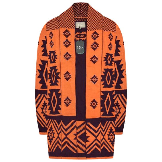 MUSH CARDIGAN / BURNT ORANGE BROWN