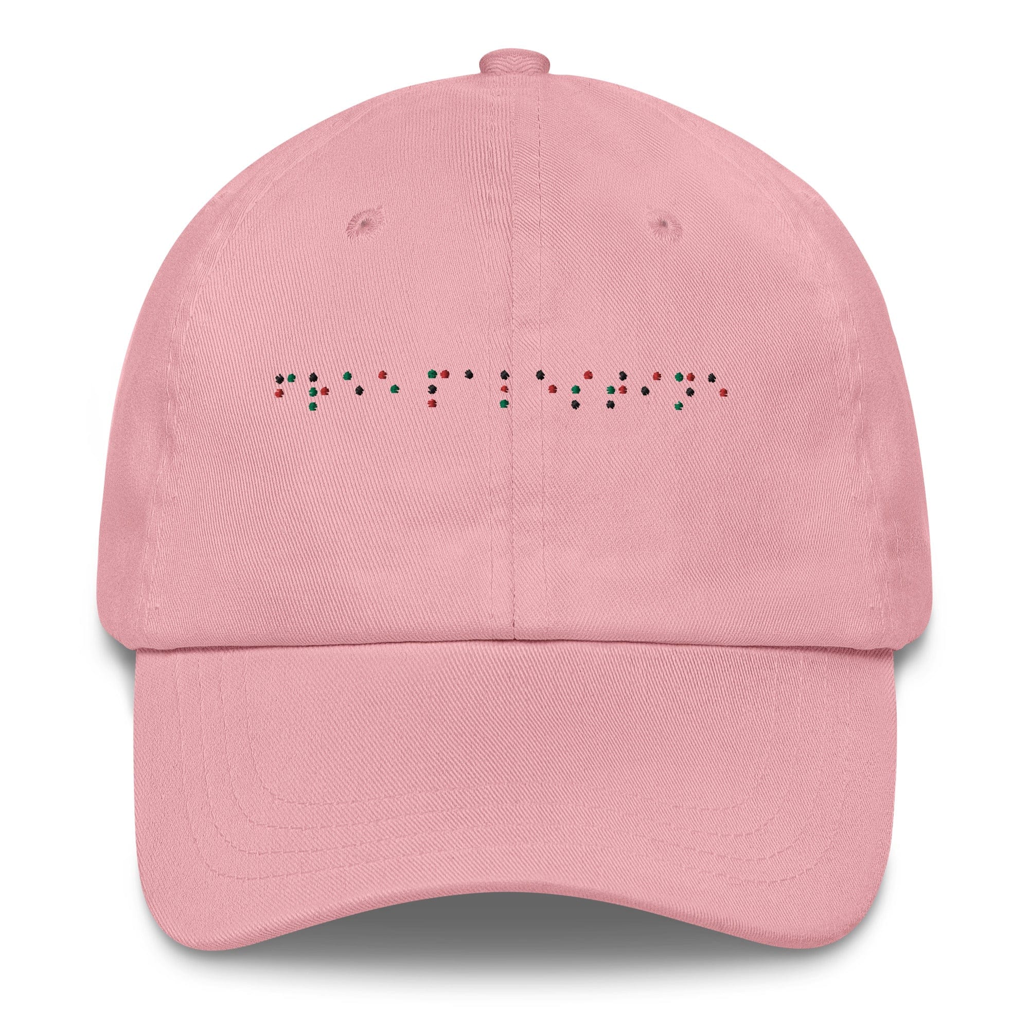 FREE PALESTINE BRAILLE DAD HAT