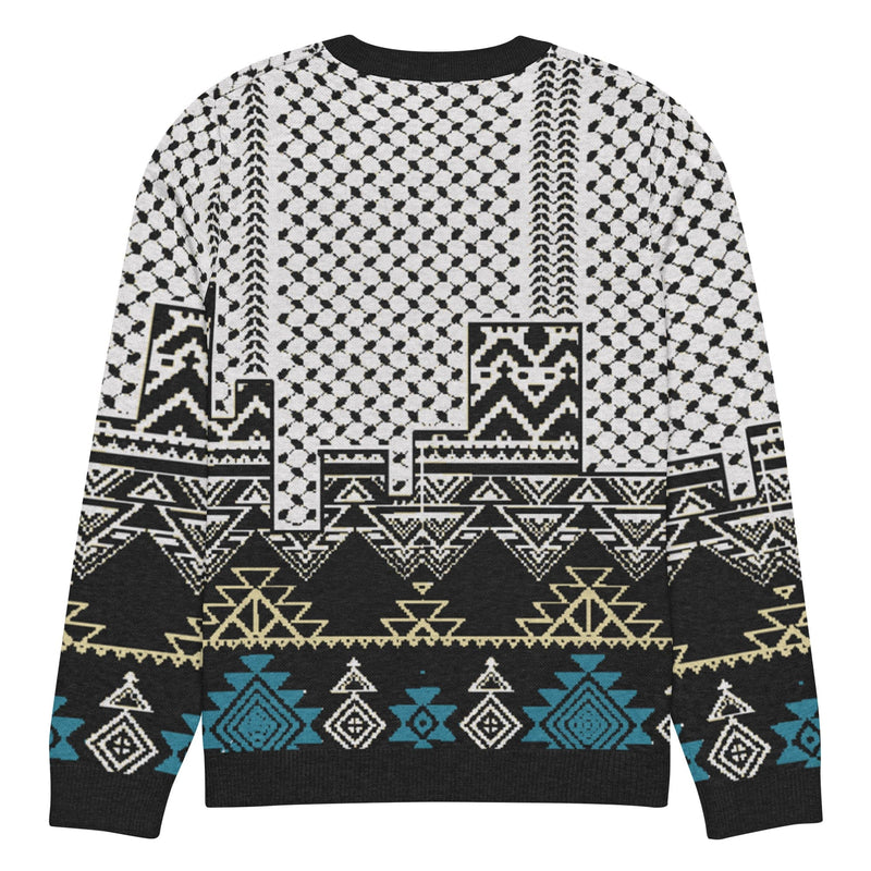 Aztec Knitted crew neck sweater