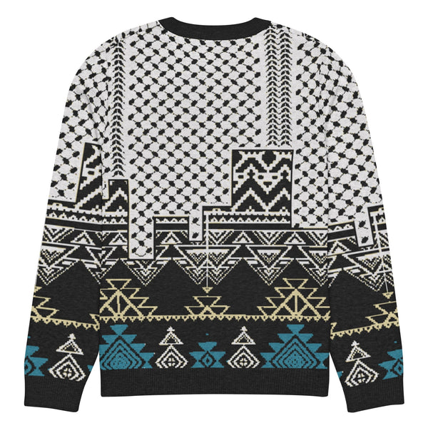 Aztec Knitted crew neck sweater