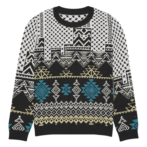 Aztec Knitted crew neck sweater