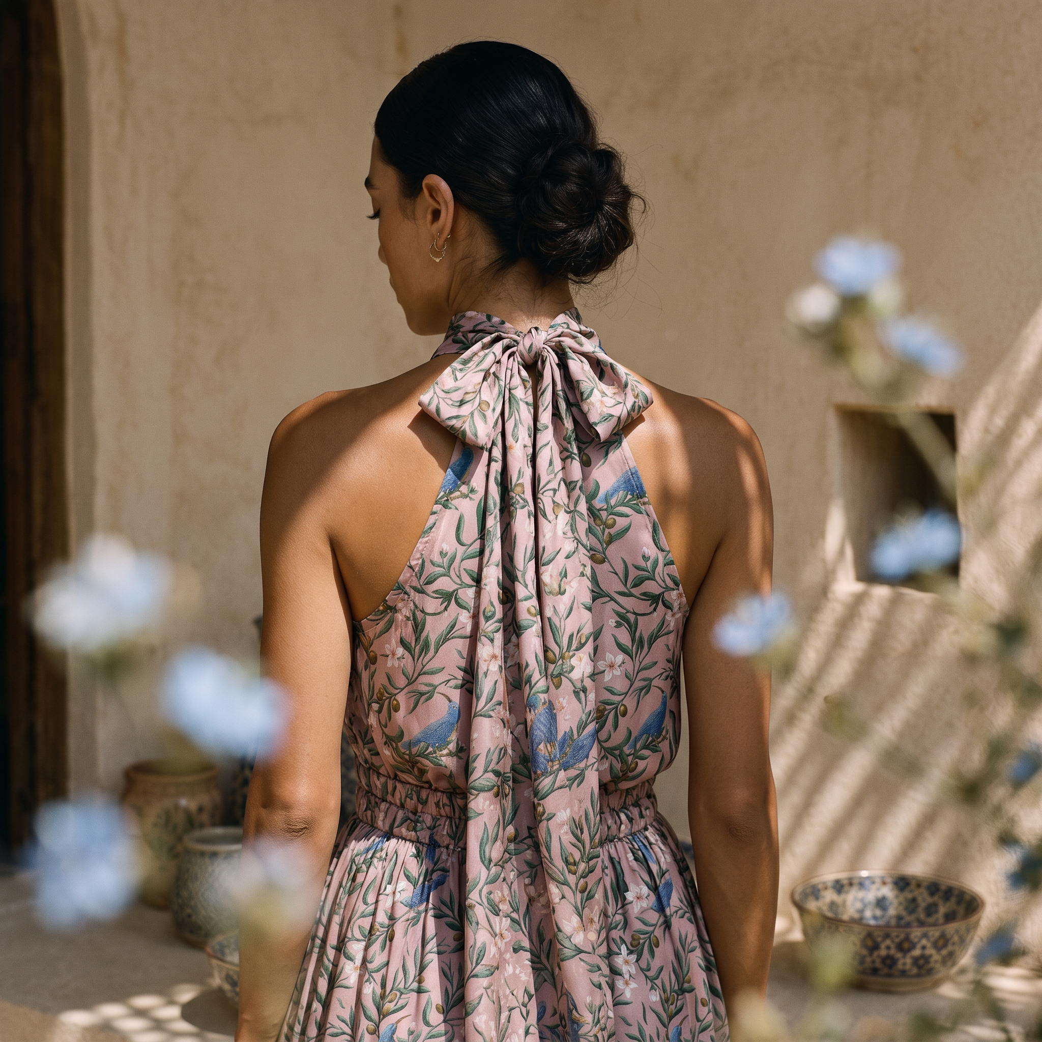 Sunbird & Olive Halter Top / Pink