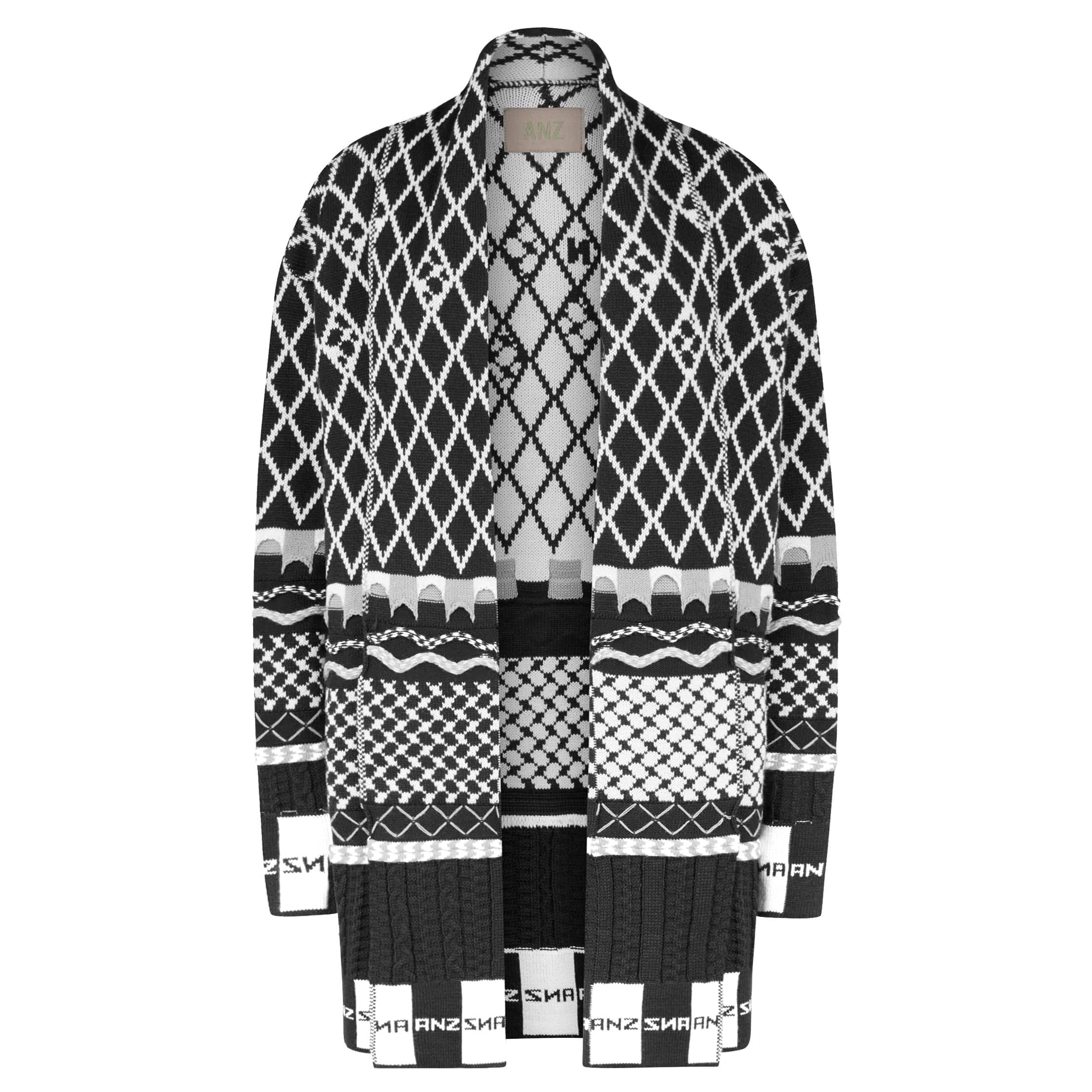 NORTHERN RETRO CARDIGAN NOIR